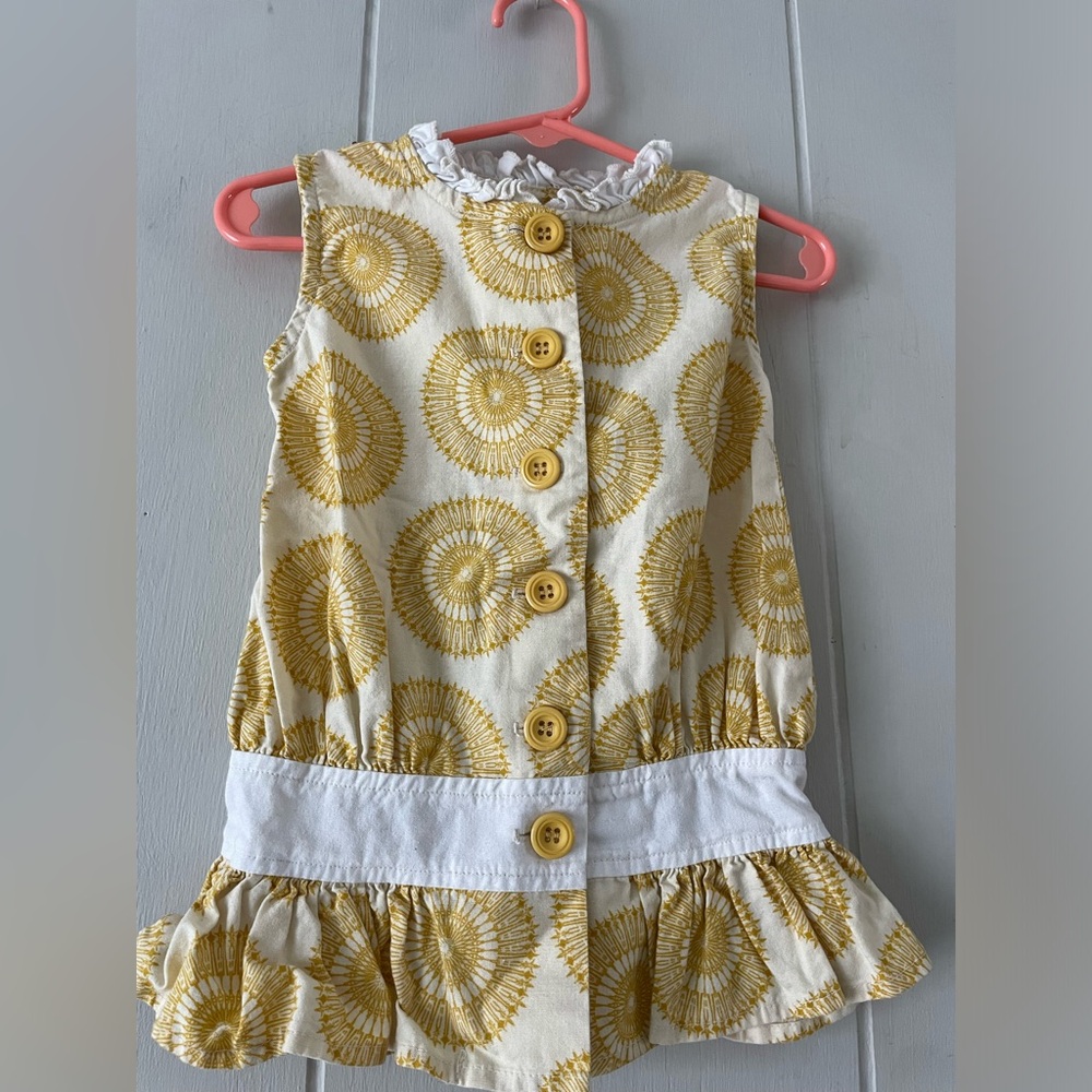 2 for $30 - Persnickety Sail Away Gold Blouse Shirt Size 2